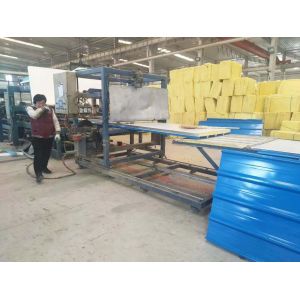 13 Tons Sandwich Panel Machine / Rock Wool Sandwich Panel Production Line