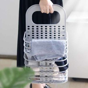Portable Multifunctional Collapsible Wall Laundry Hamper For Bathroom Save Space
