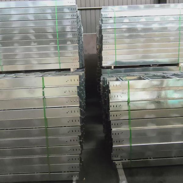 Smooth Galvanized Cable Tray Durable And Strong Screws Installation Method Easy To Install