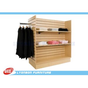 China Supermarket SGS Slatwall Display Stands For T - Shirt , Custom Color Printing on sale