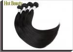 Remy Virgin Human Hair Extensions Natural Black , Peruvian Human Hair