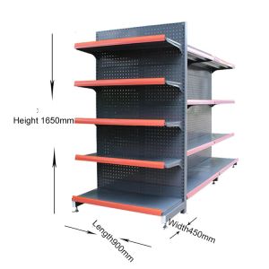 Side Grocery Store Gondola Shelving Medium Duty Supermarket Rack