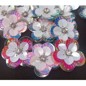 Top-Grade DIY Shell Flower Sequins for Women's Shoes Clothes Skirt Multi-Color