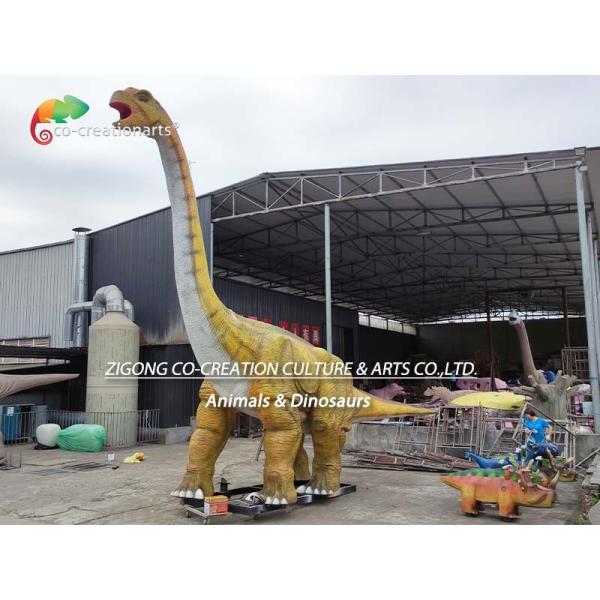 Weatherproof Life Size Animatronic Dinosaurs Brachiosaurus Animatronic 50/60hz