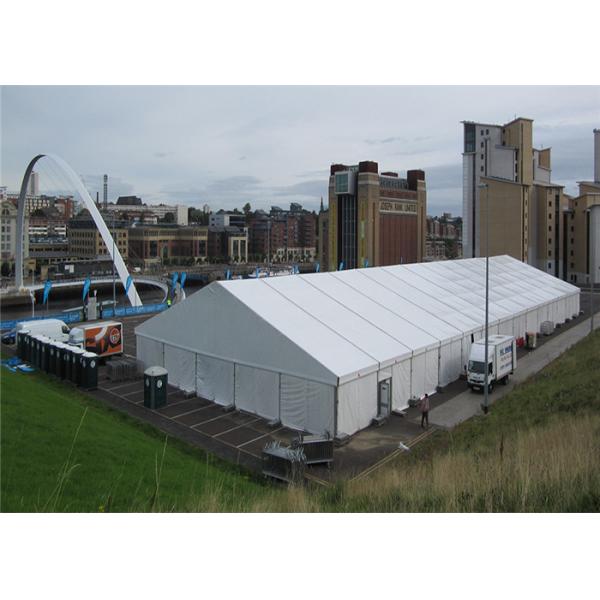 Aluminum Structure 25x35m Warehouse Tents White Sturdy Pvc Roof For Storage