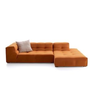 L Shaped Living Room Fabric Sofa Small Apartment Modern Modular Sofa Nordic