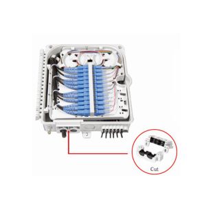 Rohs Compliant 12c Accommodate 1*8 Plc Splitter Pole Or Wall Mounted Fiber Optic