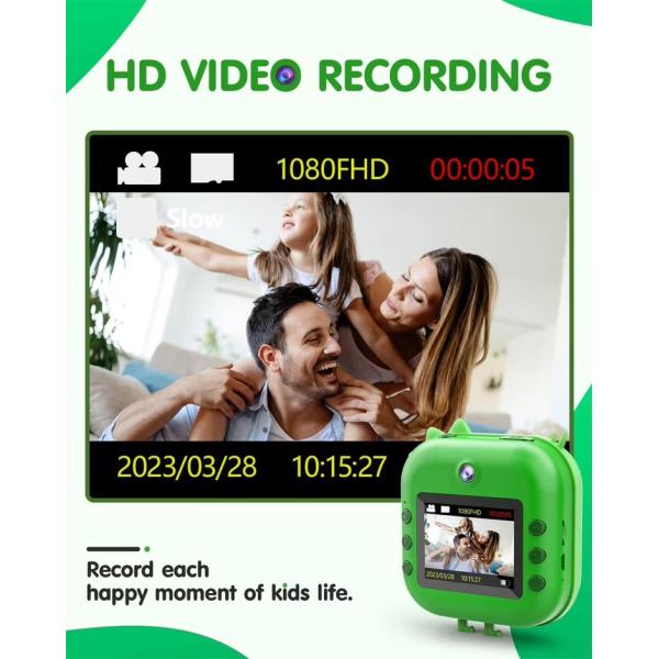 Dual Lens Childrens Kids Camera Toy Digital Camcorder 1080P FHD