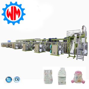 Full Servo Baby Diaper Production Line Automation Control System High Efficiency