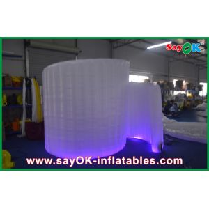Photo Booth Led Light Blue Waterproof Inflatable Booth Oxford Cloth For Wedding