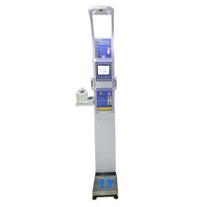 China bmi coin ultrasonic body height weight fat scale machine ,with omron blood pressure machine on sale