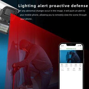 4.0MP Poe IP Camera with Dual Light Night Vision Two Way Audio and IP66