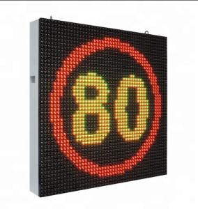 Cheap Exhibition Hall Doppler Radar Speed Sensor LED Display with Graphics Function for sale