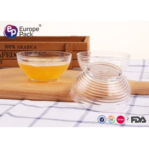 Biodegradable Transparent Disposable Plastic Bowls With Lids FDA Approve