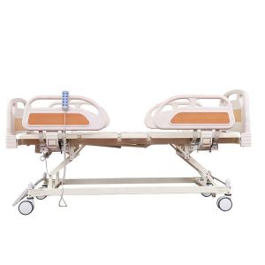 China Home Patient Manual Lift Hospital Bed Anti Slip Multipurpose With Silent Pulley hospital bed with side rails on sale