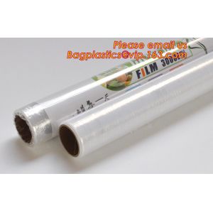 China Transparent PVC cling film for food wrap, Safe and Fresh Preservation cling film, cling film pvc/Clear Vinyl roll / Plas on sale
