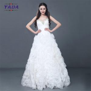 China New model simple elegant handmade beaded off shoulder dress sale ball gown wedding dresses on sale