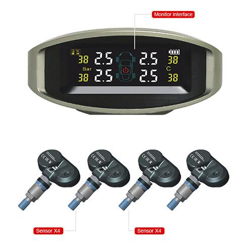 Quality TPMS Automatic Tire Pressure Monitoring System with LED Display 4 Built-in Sensors wholesale