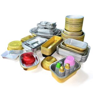 Customize Maximum Diameter Disposable Aluminum Foil Container for Food