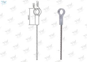 China Fuse Cut Ended Stainless Wire Lifting Slings , Eyelet Terminals Wire Rope Assemblies on sale