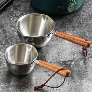 China High Quality 304 Stainless Steel Measuring Cup Cooking Pot Sauce Scoop Heating Oil Pot on sale