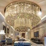 Luxury Crystal Lounge ceiling lights for Indroom home project Lighting Fixtures