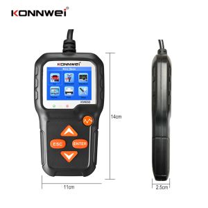 cE ROHS konnwei KW650 6-12V Motorcycle Car Battery Tester with printer