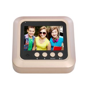 New 290 degree peephole wide angle door brass viewer