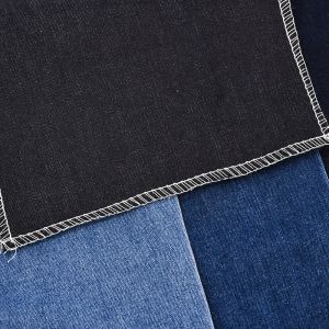 Dark Blue Cotton Polyester Spandex Stretch Denim Fabric QY040 8.5oz For Jean