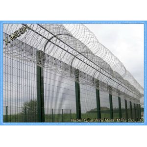 High Level Security Welded Panel Barrier Anti - Climb 358/3510 Fence Panel