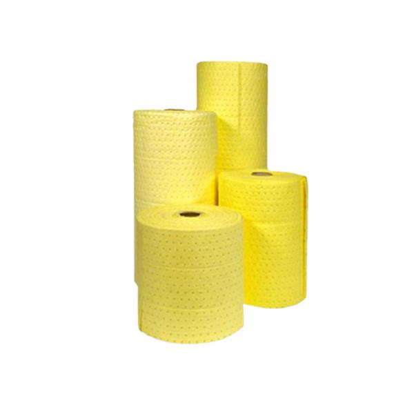 Quality 4mm Chemical Absorbent Rolls Dimpled Perforated Hazmat Spill Cleanup Absorbent Pads Rolls wholesale