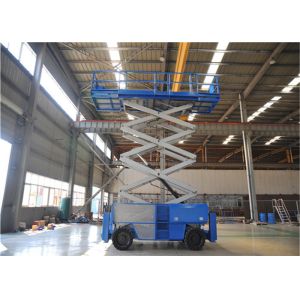 High Stability Diesel Rough Terrain Scissor Lift Generous Platform Workplace