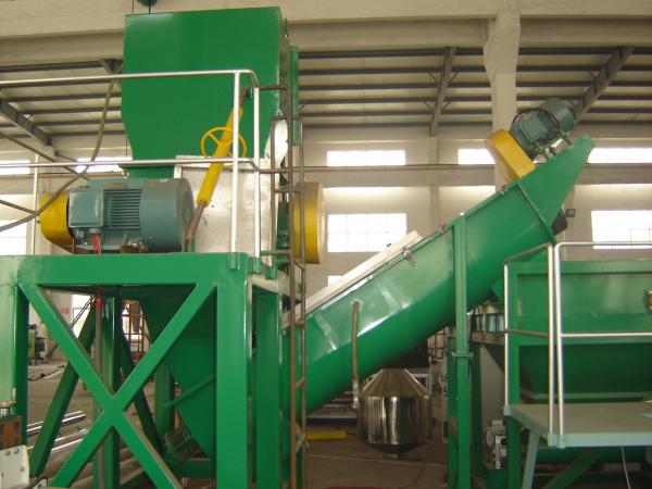 Quality Waste Plastic Film Recycling Machine , PP PE Film Washing Line Hot Air Drying wholesale