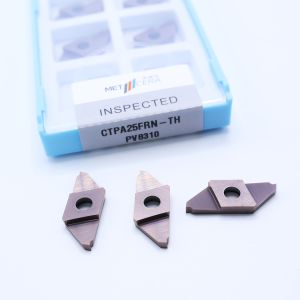Cheap Professional PVD Coated Carbide Parting Off Indexable Inserts CTPA25FRN-TH for Machining Steel and Stainless Steel for sale