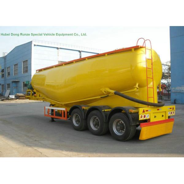 2 Axles V Type Tank Semi Trailer For Dry Powder Meterial Carry 40 - 45 M3 Capacity