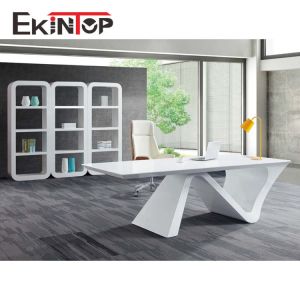 Modern Executive Computer Table , Office Furniture Writing Desk 2400x2055x750mm