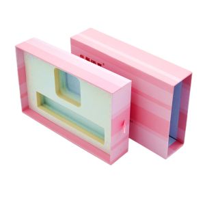 1400gsm Sliding Drawer Gift Boxes Rigid Pink Match Greyboard Push And Pull
