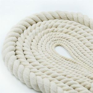 200m/220m Length White Cotton Rope for Flogline Signal Halyard Strong and