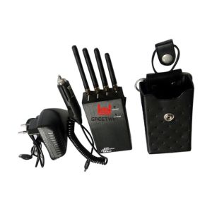 GSM850 PCS1900 Anti - tracking mobile phone gps jammer With four 3dBi Antennas