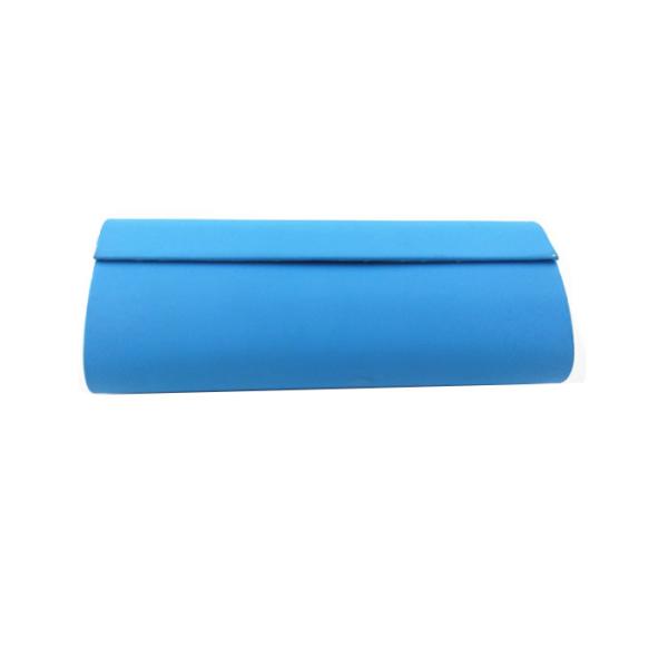 Blue PU Vintage Spectacle Case For Optical Eyeglasses Oval Shape Or Custom
