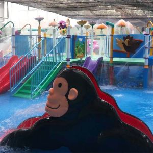 High Strength Frog Water Slide For Children Pool Water Park Durable