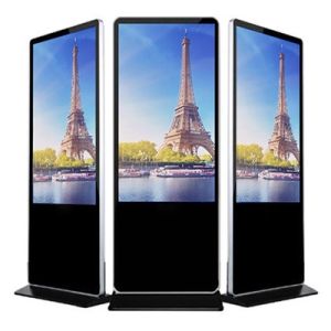 450nit Freestanding Kiosk 32 Inch Digital Display Screen For Advertising
