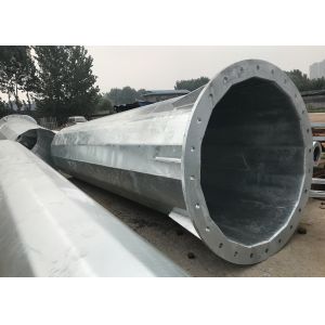 Custom Durable Monopole Wind Turbine Tower With 4.8S / 6.8S / 8.8S Bolts