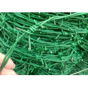14x14 Green Pvc Razor Barbed Wire Secure Barbed For Fencing