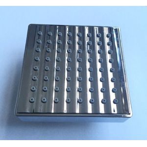 ABS plastic material square chrome plating shower head top shower rain shower