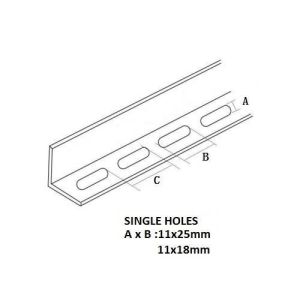 Cheap Pregalvanized Single Slotted Plain Corner Unistrut Channel for sale