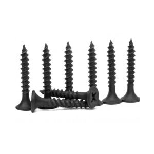 25mm Black Phosphated Self Tapping Drywall Screws Fine Thread With Bugle Head #2