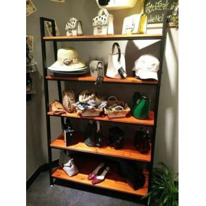 Hat / Bag / Shoe Display Rack Elegant Non Toxic Materials For Retail Store Shop