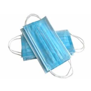 3 Ply Non Woven Hygiene Face Mask Disposable For Bacteria / Dust Filtration