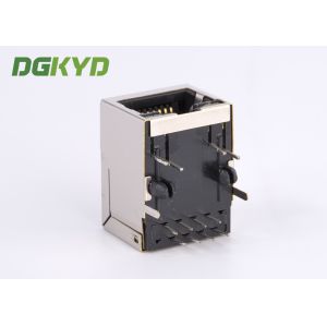 1x1 tab down 100 base tx transformer RJ45 jack with LAN fillter G/Y LED RJ45